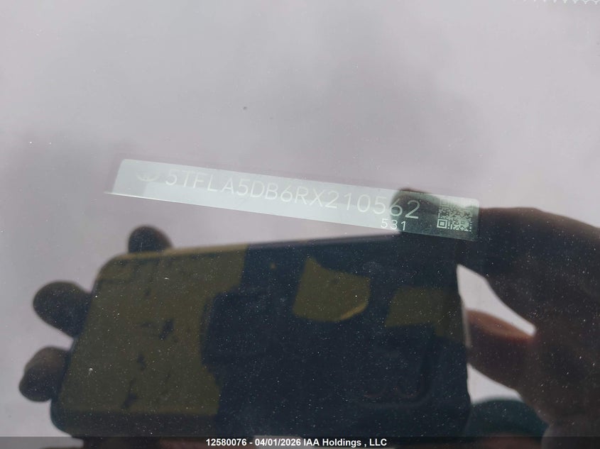 2024 Toyota Tundra VIN: 5TFLA5DB6RX210562 Lot: 12580076