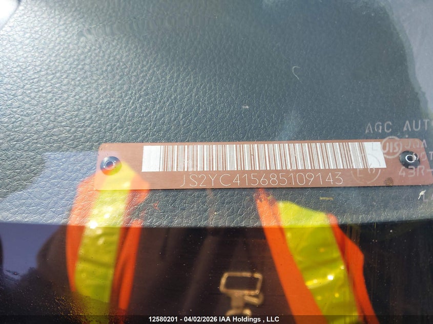 2008 Suzuki Sx4 Sport VIN: JS2YC415685109143 Lot: 12580201