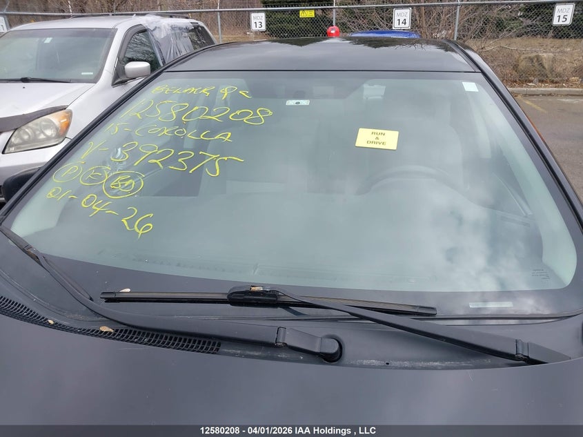 2015 Toyota Corolla VIN: 2T1BURHE5FC392375 Lot: 12580208