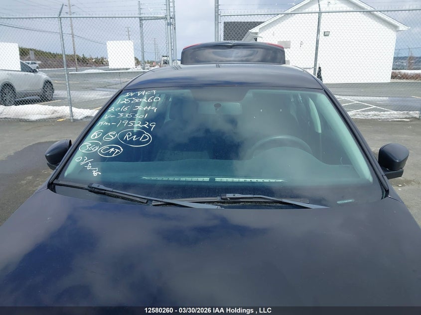 2016 Volkswagen Jetta S VIN: 3VW267AJ2GM335501 Lot: 12580260