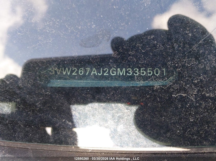 2016 Volkswagen Jetta S VIN: 3VW267AJ2GM335501 Lot: 12580260