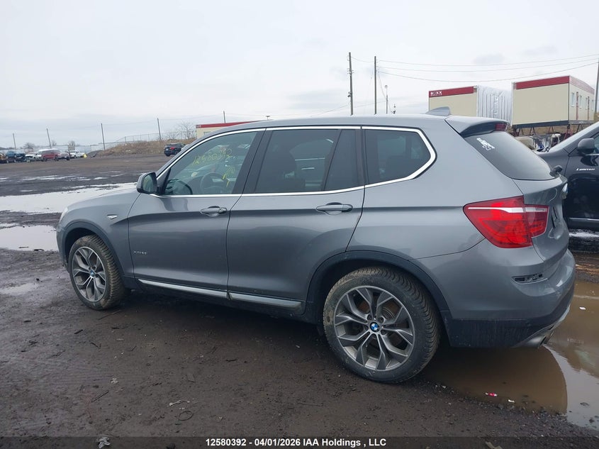 2017 BMW X3 xDrive28I VIN: 5UXWX9C31H0T22737 Lot: 12580392