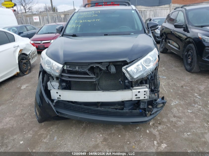 2014 Toyota Highlander Limited VIN: 5TDDKRFH8ES060030 Lot: 12580949