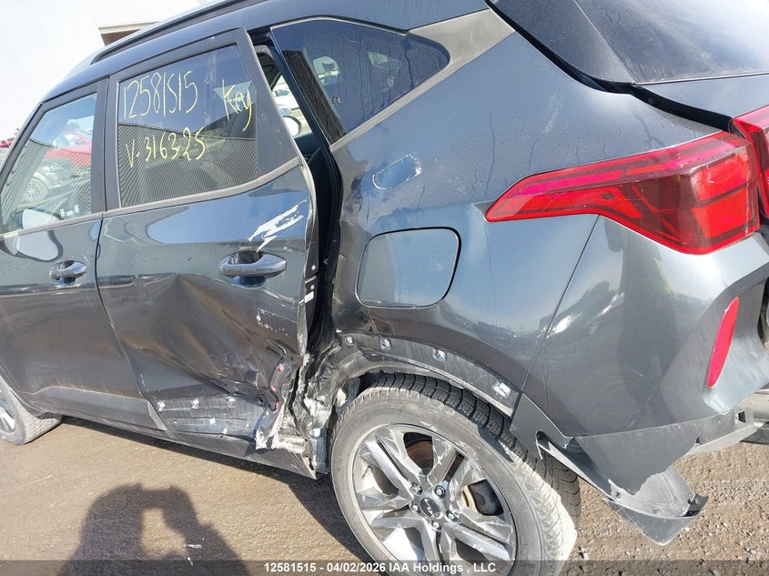 2022 Kia Seltos Lx VIN: KNDEPCAA5N7316325 Lot: 12581515