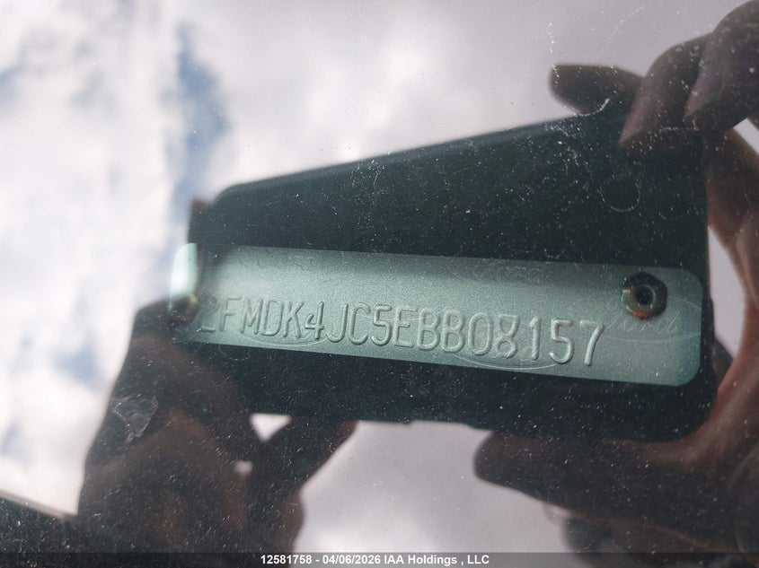 2014 Ford Edge Sel VIN: 2FMDK4JC5EBB08157 Lot: 12581758