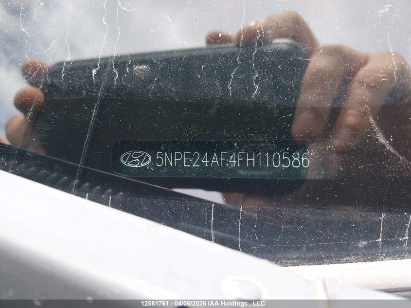 2015 Hyundai Sonata VIN: 5NPE24AF4FH110586 Lot: 12581761