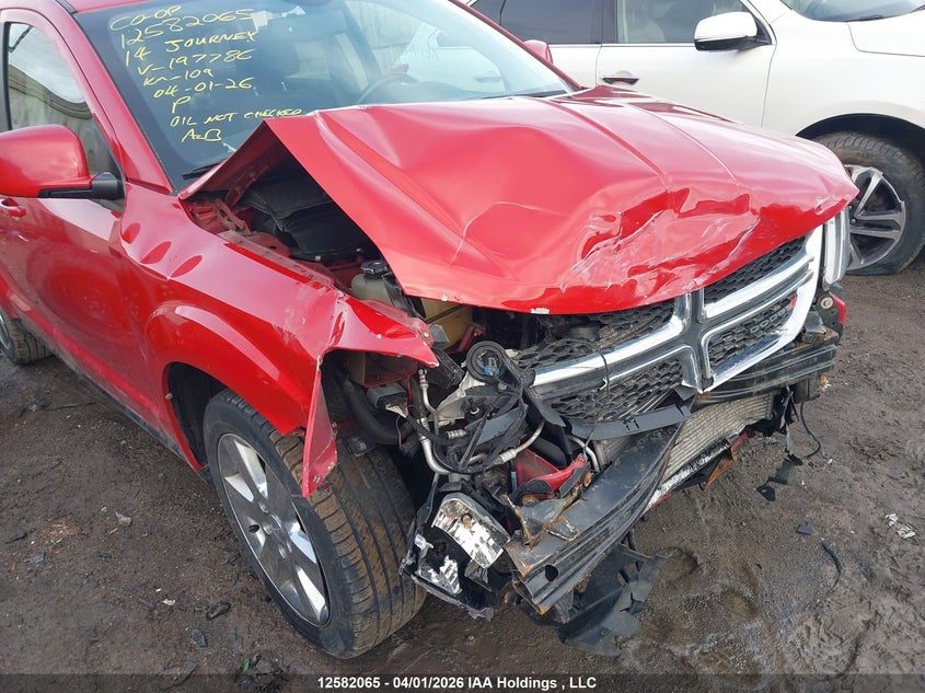 2014 Dodge Journey Sxt VIN: 3C4PDCCG5ET197786 Lot: 12582065