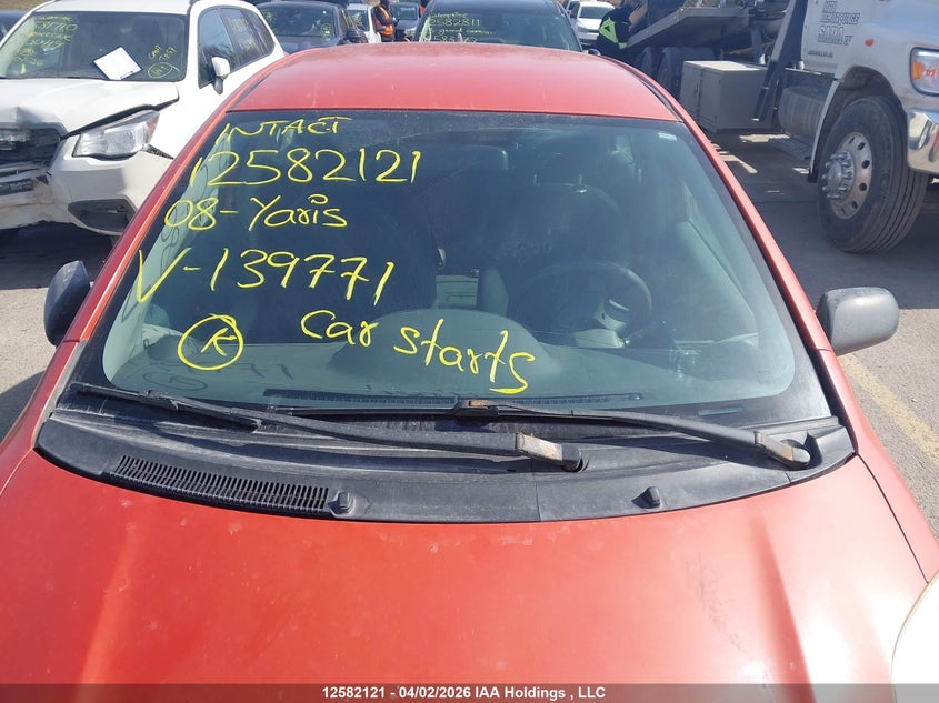 2008 Toyota Yaris VIN: JTDKT923685139771 Lot: 12582121