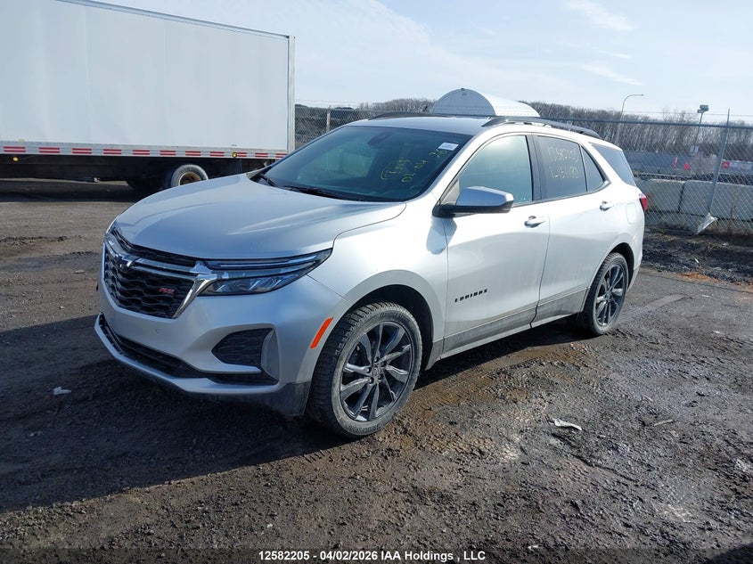 2022 Chevrolet Equinox, Rear, IAAI, VIN 2GNAXWEV6N6151180 — photo 2