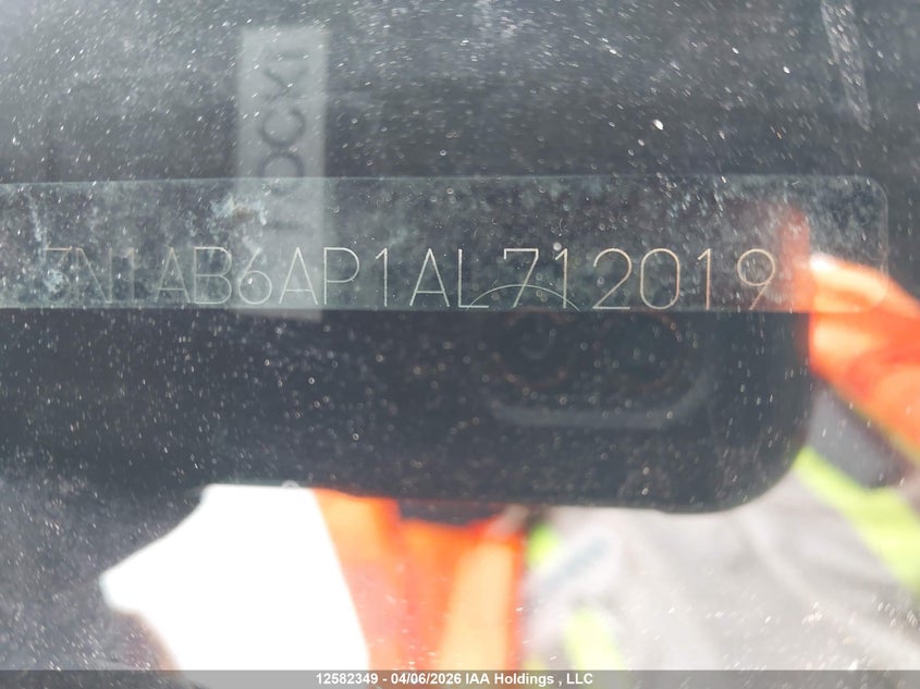 2010 Nissan Sentra 2.0S VIN: 3N1AB6AP1AL712019 Lot: 12582349