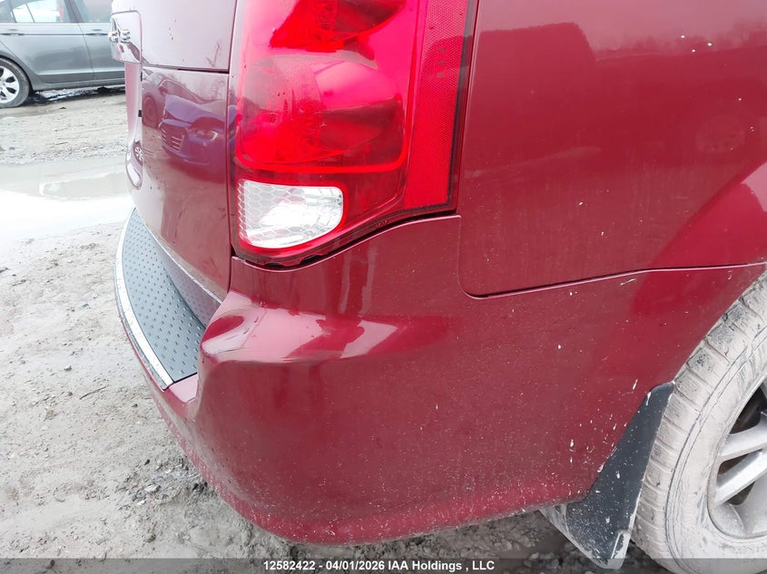 2014 Dodge Caravan 3.6 Se Red Lot 111012582422 Vin 2C4RDGBG8ER200796