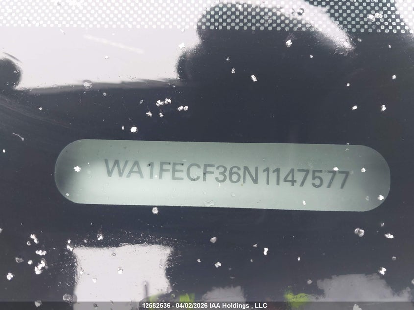 2022 Audi Q3 45 Technik VIN: WA1FECF36N1147577 Lot: 12582536