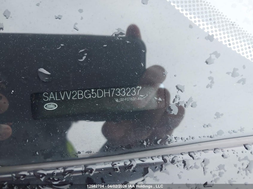 2013 Land Rover Range Rover Evoque Prestige Premium VIN: SALVV2BG5DH733237 Lot: 12582704