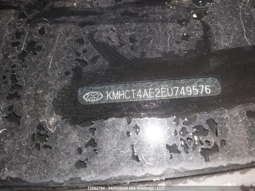 2014 Hyundai Accent VIN: KMHCT4AE2EU749576 Lot: 12582764