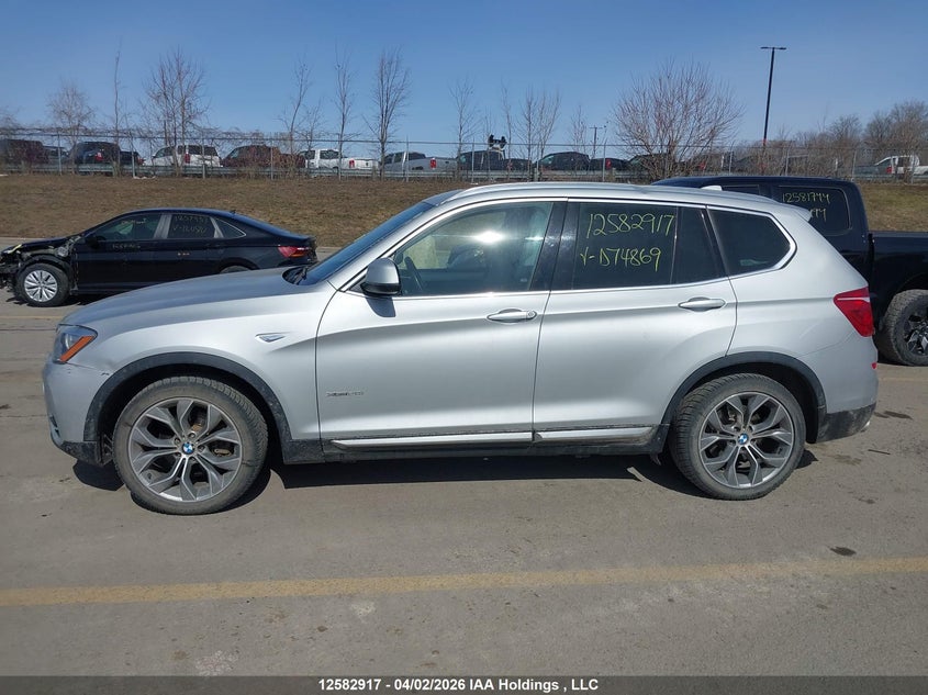 2016 BMW X3 xDrive28I VIN: 5UXWX9C5XG0D74869 Lot: 12582917