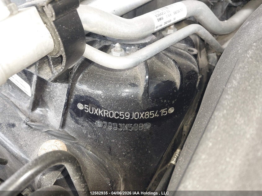 2018 BMW X5 xDrive35I VIN: 5UXKR0C59J0X85415 Lot: 12582935