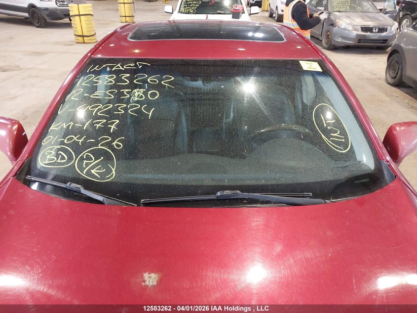 2012 Lexus Es350 VIN: JTHBK1EG9C2492324 Lot: 12583262