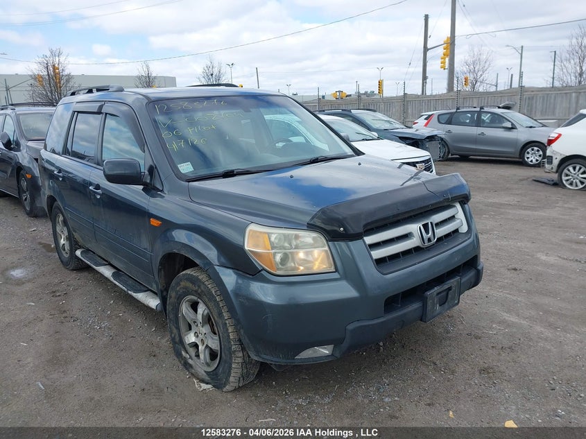2006 Honda Pilot Ex VIN: 2HKYF18576H002704 Lot: 12583276