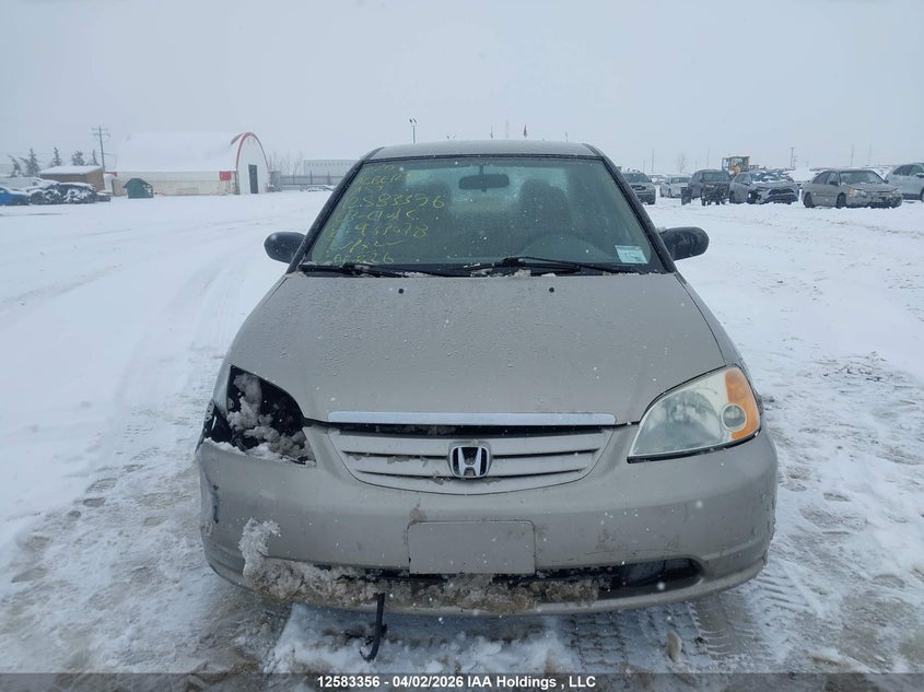 2003 Honda Civic Dx VIN: 2HGES16483H933078 Lot: 12583356