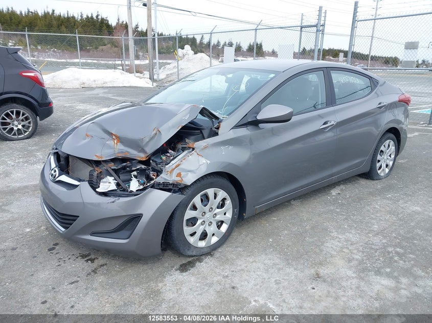 2014 Hyundai Elantra, Удар спереду, IAAI, VIN 5NPDH4AE3EH485045 — фото 2