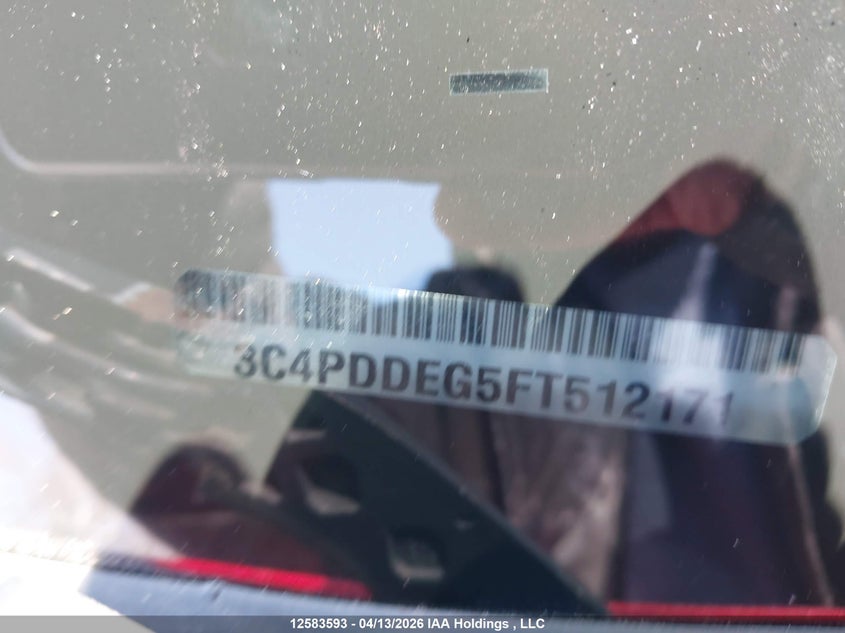 2015 Dodge Journey R/T Rallye VIN: 3C4PDDEG5FT512171 Lot: 12583593