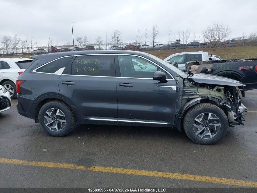 2022 Kia Sorento Hybrid Lx VIN: KNDRGDLG2N5103451 Lot: 12583595
