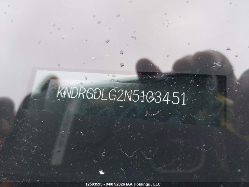 2022 Kia Sorento Hybrid Lx VIN: KNDRGDLG2N5103451 Lot: 12583595