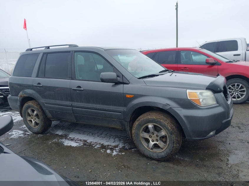 2007 Honda Pilot Ex VIN: 2HKYF18417H001637 Lot: 12584001