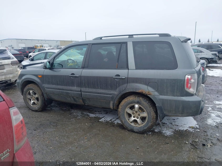 2007 Honda Pilot Ex VIN: 2HKYF18417H001637 Lot: 12584001
