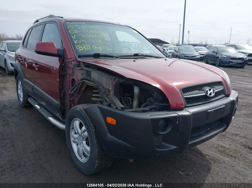 2008 Hyundai Tucson VIN: KM8JM12D68U756284 Lot: 12584105