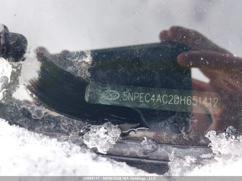 2013 Hyundai Sonata Limited VIN: 5NPEC4AC2DH651412 Lot: 12584117