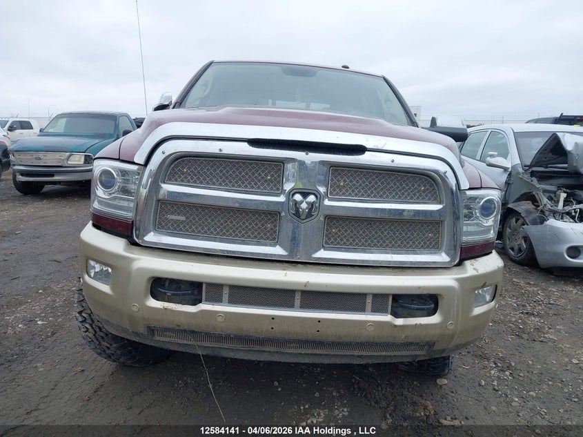 2017 Ram 2500 6.7 Ram Longhorn red Lot 111012584141 Vin 3C6UR5GL1HG501482