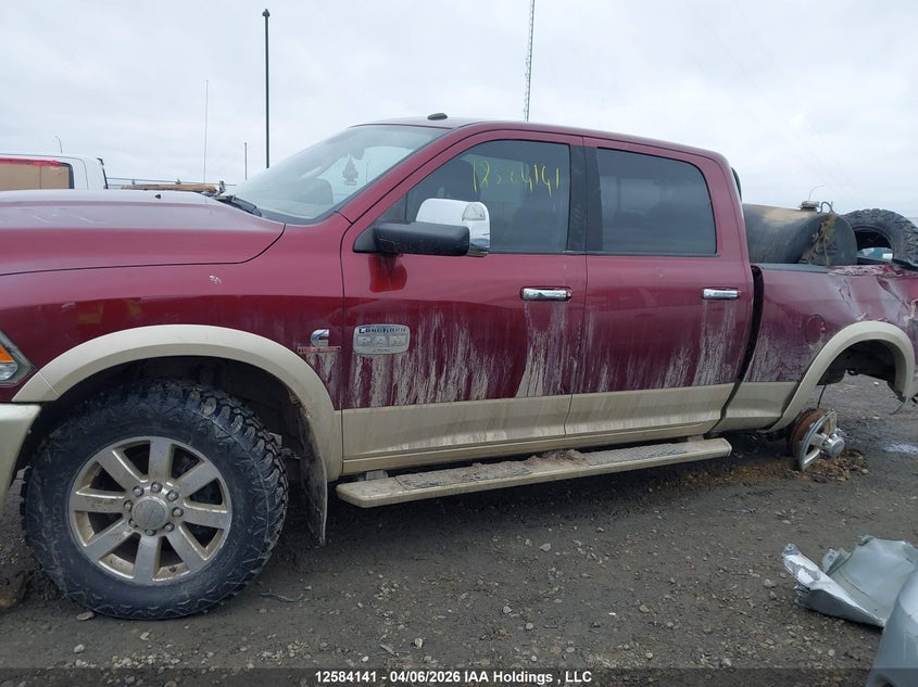 2017 Ram 2500 6.7 Ram Longhorn red Lot 111012584141 Vin 3C6UR5GL1HG501482