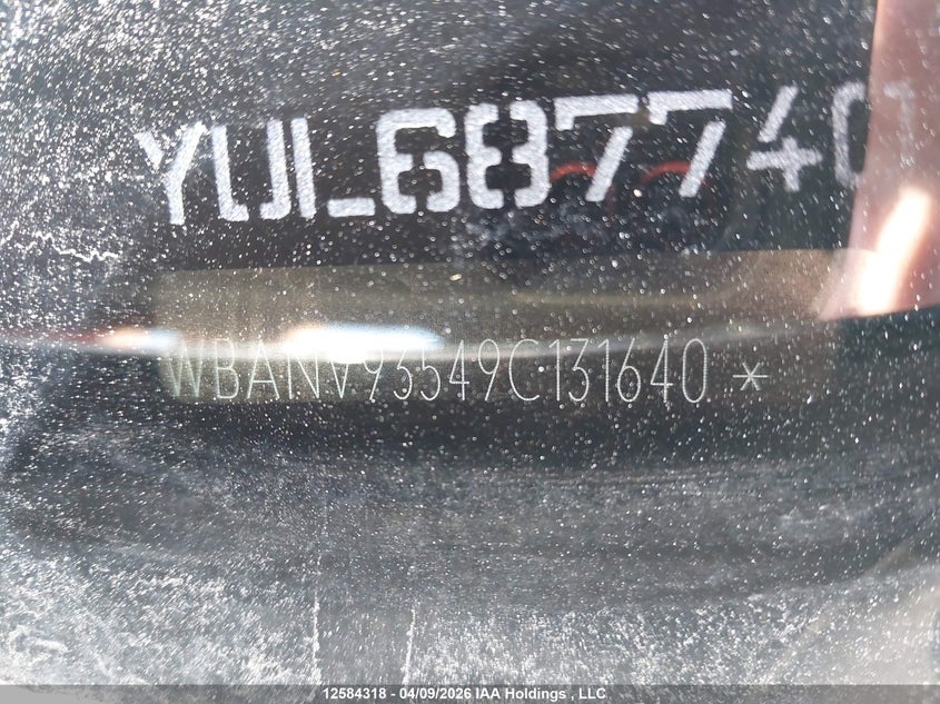 2009 BMW 535I xDrive VIN: WBANV93549C131640 Lot: 12584318