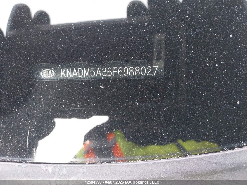 2015 Kia Rio Ex/Lx/Lx+/Sx VIN: KNADM5A36F6988027 Lot: 12584596