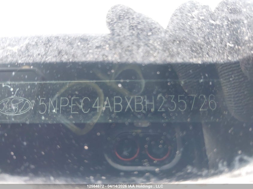 2011 Hyundai Sonata Se/Limited VIN: 5NPEC4ABXBH235726 Lot: 12584672