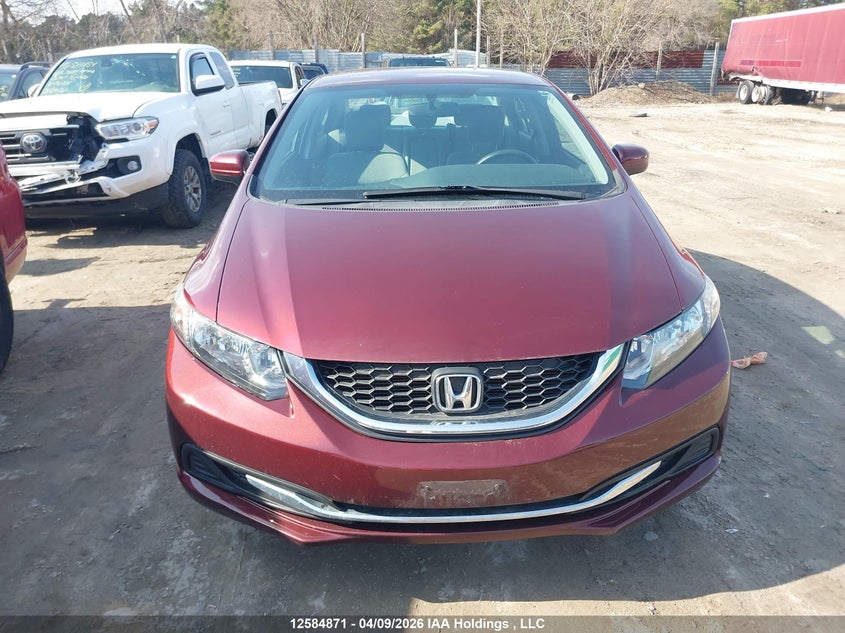 2014 Honda Civic Lx VIN: 2HGFB2F46EH001801 Lot: 12584871