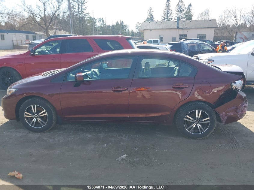 2014 Honda Civic Lx VIN: 2HGFB2F46EH001801 Lot: 12584871