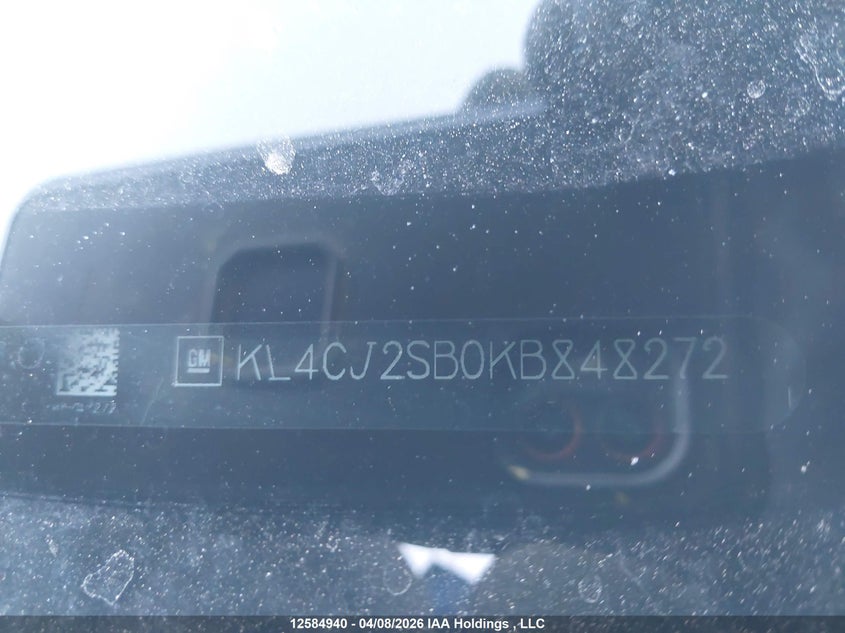 2019 Buick Encore Sport Touring VIN: KL4CJ2SB0KB848272 Lot: 12584940