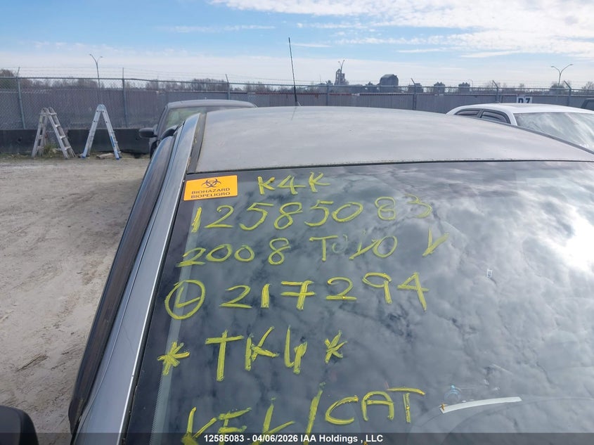 2008 Toyota Yaris VIN: JTDKT923585217294 Lot: 12585083