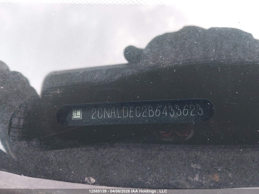 2011 Chevrolet Equinox VIN: 2CNALDEC2B6433623 Lot: 12585139