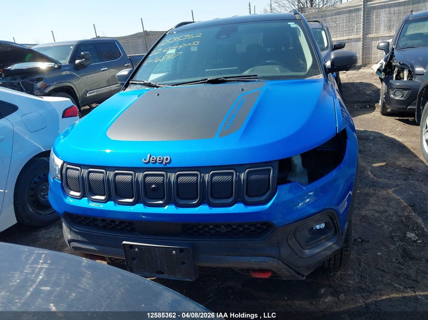 2022 Jeep Compass Trailhawk Elite VIN: 3C4NJDDB4NT168417 Lot: 12585362