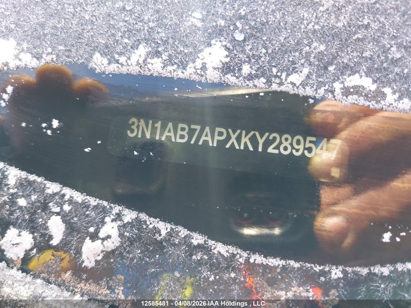 2019 Nissan Sentra 1.8 S/1.8 Sv VIN: 3N1AB7APXKY289547 Lot: 12585481