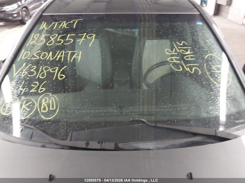 2010 Hyundai Sonata VIN: 5NPET4AF8AH631896 Lot: 12585579