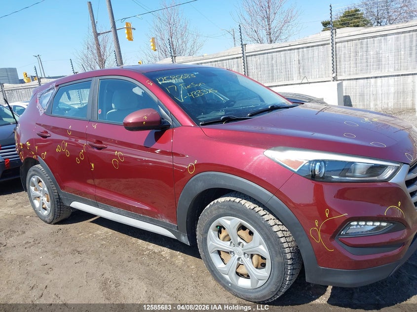 2017 Hyundai Tucson VIN: KM8J23A48HU433325 Lot: 12585683