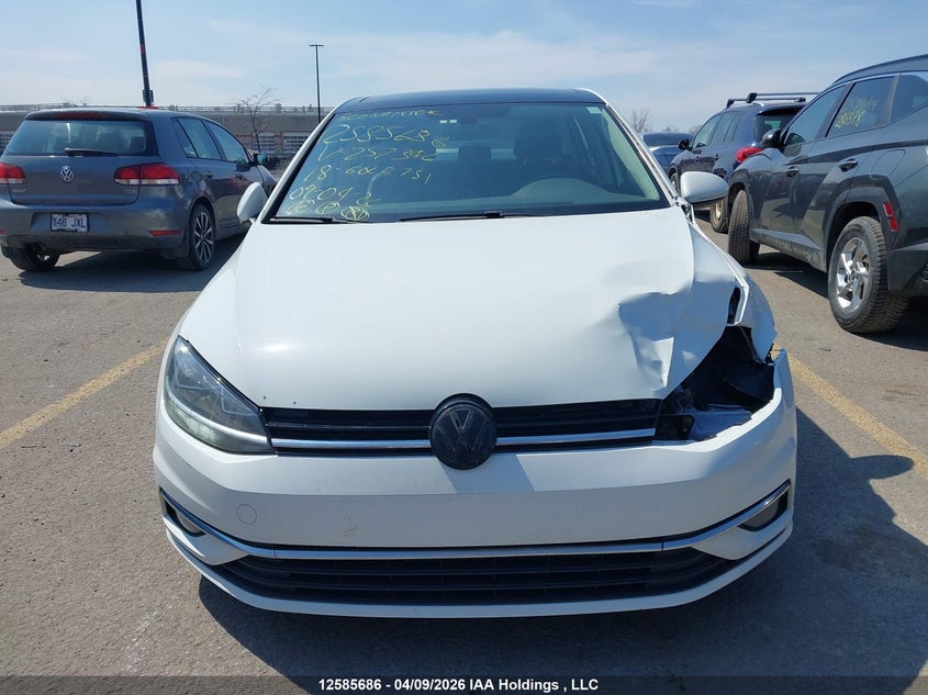 2018 Volkswagen Golf 1.8 Tsi Comfortline/1.8 Tsi Highline/1.8 Tsi Trendline VIN: 3VWB17AU9JM257346 Lot: 12585686