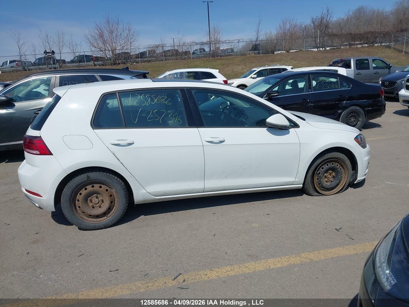 2018 Volkswagen Golf 1.8 Tsi Comfortline/1.8 Tsi Highline/1.8 Tsi Trendline VIN: 3VWB17AU9JM257346 Lot: 12585686