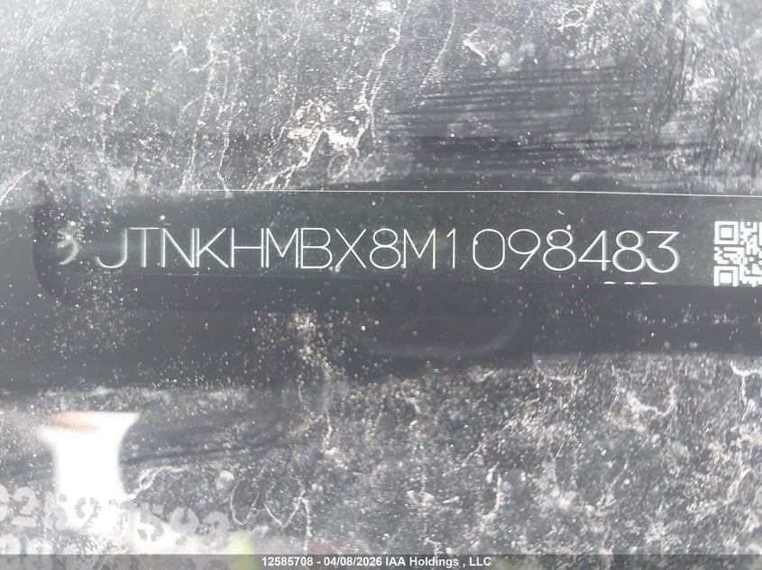 2021 Toyota C-Hr Xle/Le/Night Shade/Limited VIN: JTNKHMBX8M1098483 Lot: 12585708