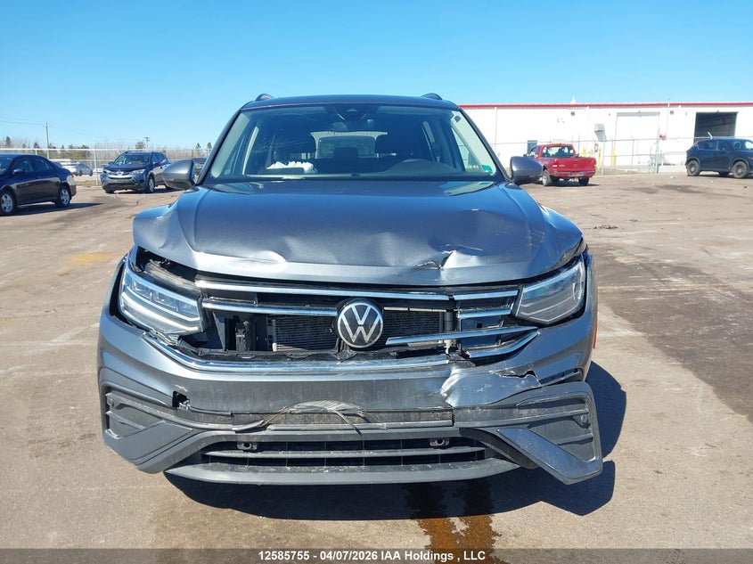 2022 Volkswagen Tiguan Comfortline VIN: 3VV2B7AX1NM125182 Lot: 12585755