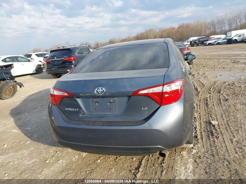 2016 Toyota Corolla VIN: 2T1BURHE7GC502845 Lot: 12585864